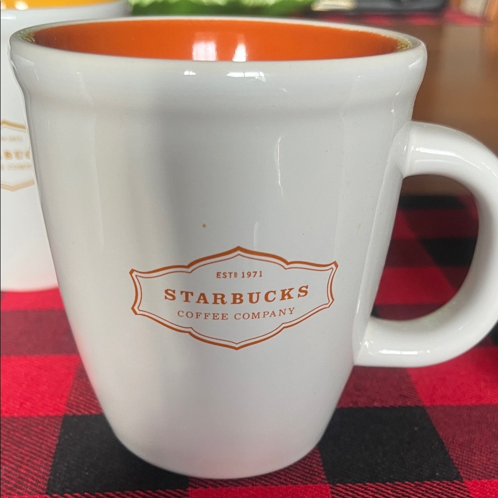 Starbucks White Mugs with Colorful Interiors - Picture 7 of 7